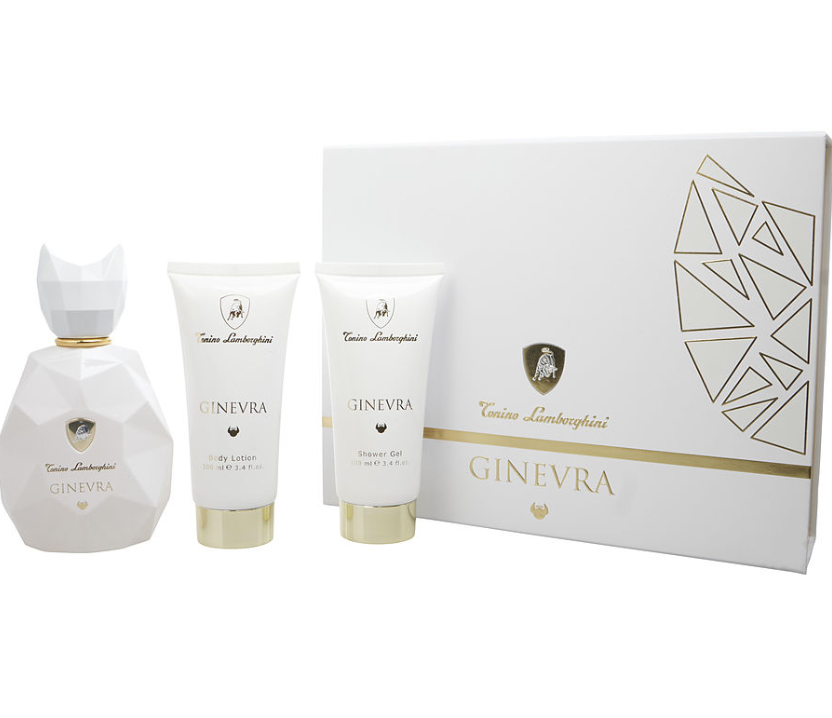 Tonino Lamborghini Ladies Ginevra White Gift Set Fragrances