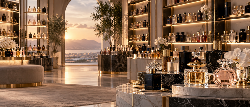 Large curated collection of designer fragrances
