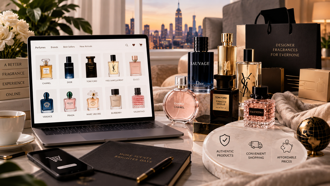 Modern online fragrance shopping experience