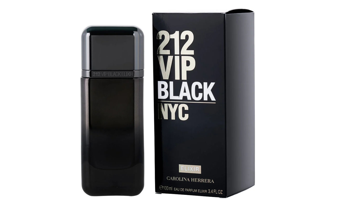 Carolina Herrera 212 VIP Black Elixir EDP 3.4 Fl. Oz.