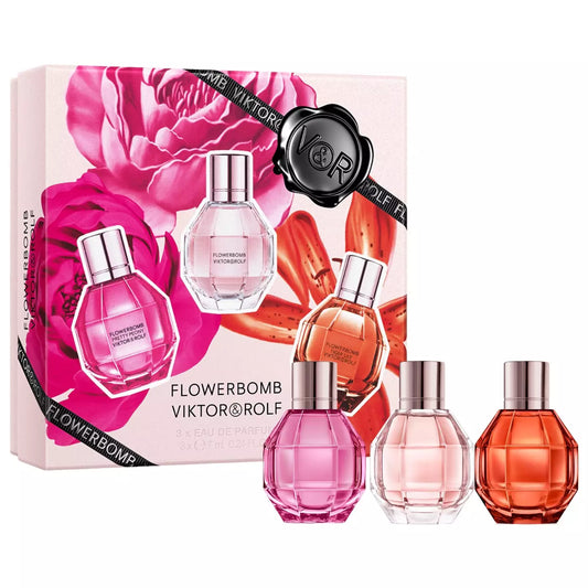 Viktor & Rolf Flowerbomb Mini EDP Gift Set for Women - 3 x 7 mL