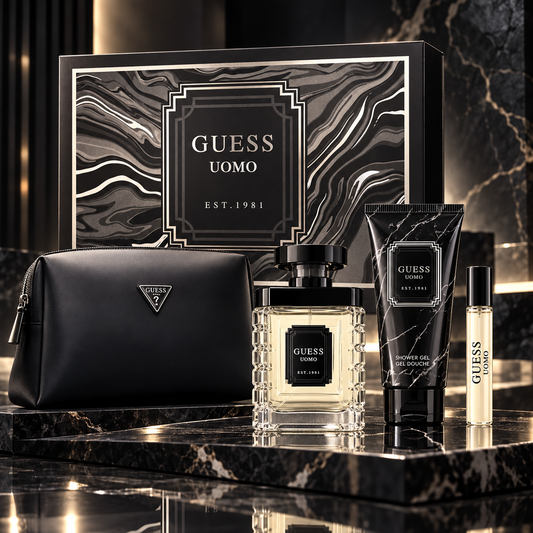 GUESS Uomo Holiday 4-Piece Fragrance Gift Set for Men
