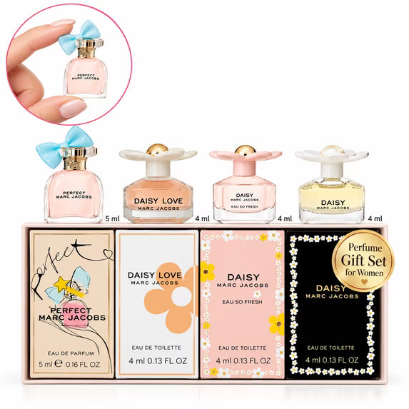Marc Jacobs four-piece Daisy miniature fragrance gift set product photograph