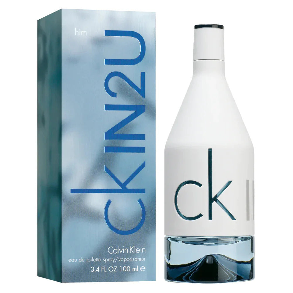 Calvin Klein CK IN2U Eau de Toilette Men 3.4 oz (100 mL) bottle and box