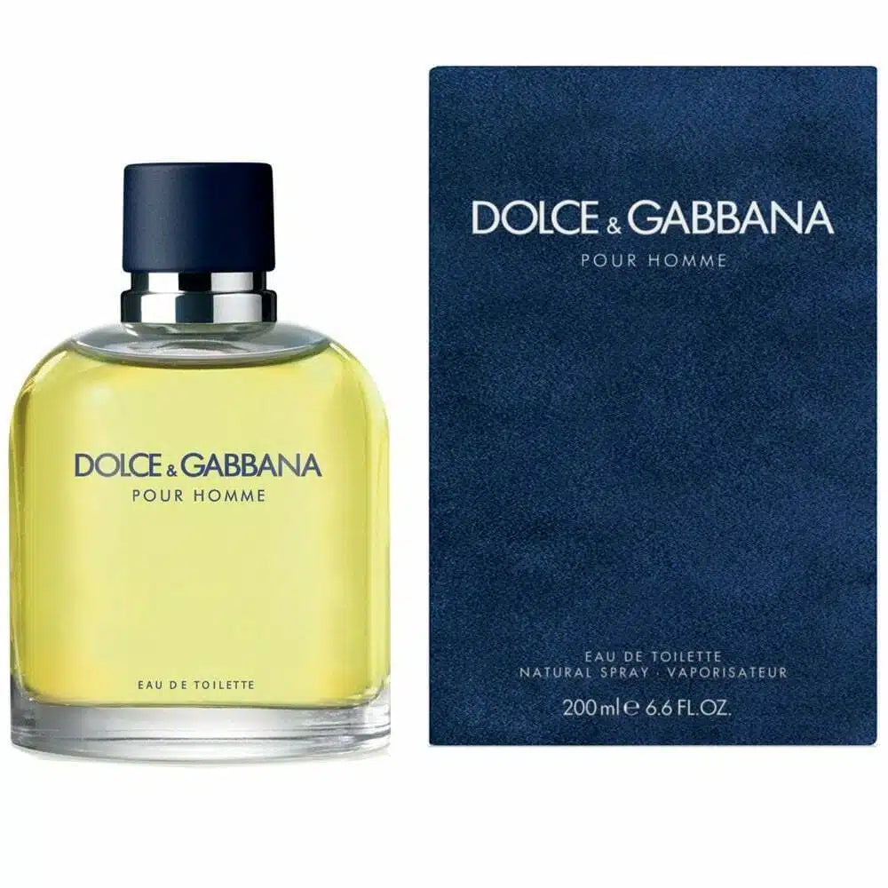 Dolce and Gabbana Pour Homme Eau de Toilette 200 mL bottle and box